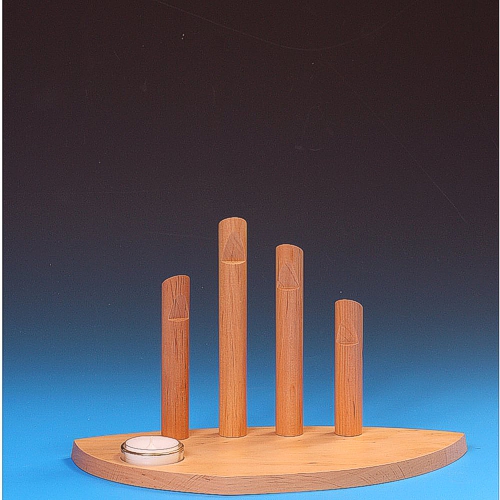 Orgelpfeifen mit Teelicht - 20 cm