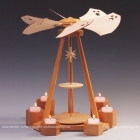 Delta-Pyramide natur, 2-stöckig, unbestückt - 39 cm Delta-Pyramide natur, 2-stöckig, unbestückt - 39 cm
