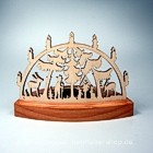 Mini-Schwibbogen Wildfütterung - 12 cm Mini-Schwibbogen Wildfütterung - 12 cm