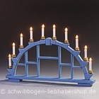 blauer Schwibbogen - Leerbogen - 64 cm