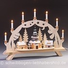 Schwibbogen Seiffener Dorf, mit Innenbeleuchtung - 65 cm Schwibbogen Seiffener Dorf, mit Innenbeleuchtung - 65 cm