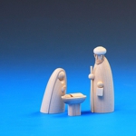 Heilige Familie natur, 3-teilig - 6 cm Heilige Familie natur, 3-teilig - 6 cm