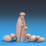 Hirtengruppe natur, 4-teilig - 6 cm Hirtengruppe natur, 4-teilig - 6 cm