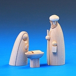 Heilige Familie natur, 3-teilig - 12 cm Heilige Familie natur, 3-teilig - 12 cm
