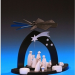 Black Pyramide Christgeburt mit den 3 Weisen - 23 cm Black Pyramide Christgeburt mit den 3 Weisen - 23 cm