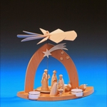 Pyramide Christgeburt mit den 3 Weisen, natur - 23 cm Pyramide Christgeburt mit den 3 Weisen, natur - 23 cm
