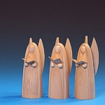 Halleluja-Engel natur, 3-teilig - 12 cm Halleluja-Engel natur, 3-teilig - 12 cm