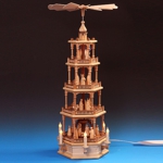 Pyramide Christi Geburt natur, 4-stöckig, elektrisch, indirekt beleuchtet - 86 cm Pyramide Christi Geburt natur, 4-stöckig, elektrisch, indirekt beleuchtet - 86 cm