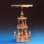 Pyramide Christi Geburt natur, 2-stöckig, elektrisch, indirekt beleuchtet- 57 cm Pyramide Christi Geburt natur, 2-stöckig, elektrisch, indirekt beleuchtet- 57 cm